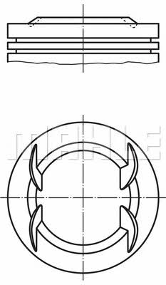 Mahle Original 012 22 00 Piston set 0122200: Buy near me in Poland at 2407.PL - Good price!