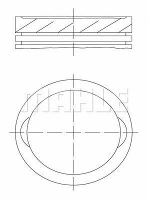 Mahle Original 033 98 01 Piston set 0339801: Buy near me in Poland at 2407.PL - Good price!