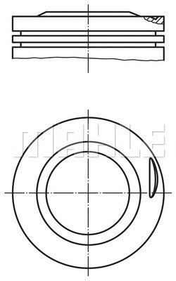 Mahle Original 081 75 02 Поршень с кольцами, комплект 0817502: Отличная цена - Купить в Польше на 2407.PL!