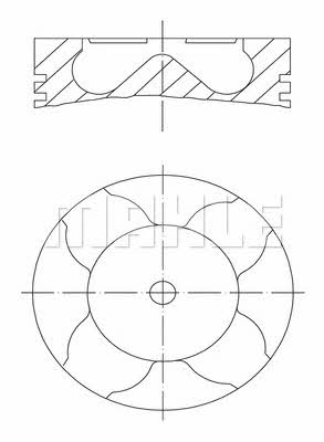 Mahle Original 083 17 00 Piston set 0831700: Buy near me in Poland at 2407.PL - Good price!