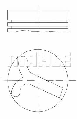 Mahle Original 640 57 00 Поршень с кольцами, комплект 6405700: Отличная цена - Купить в Польше на 2407.PL!