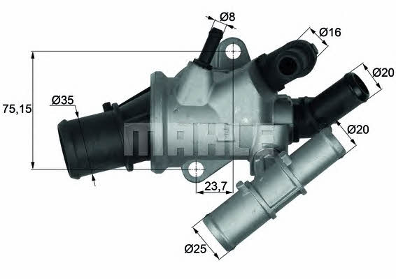 Mahle/Behr TI 180 88 Thermostat, coolant TI18088: Buy near me in Poland at 2407.PL - Good price!