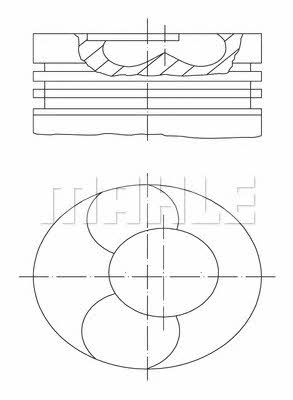 Mahle/Perfect circle 028 PI 00113 002 Kolben satz 028PI00113002: Kaufen Sie zu einem guten Preis in Polen bei 2407.PL!