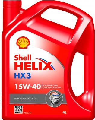 Shell 5011987237018 Моторна олива Shell Helix HX3 15W-40, 4л 5011987237018: Приваблива ціна - Купити у Польщі на 2407.PL!