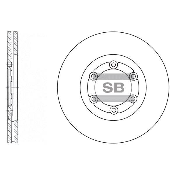 Sangsin SD2008 Тормозной диск передний вентилируемый SD2008: Отличная цена - Купить в Польше на 2407.PL!