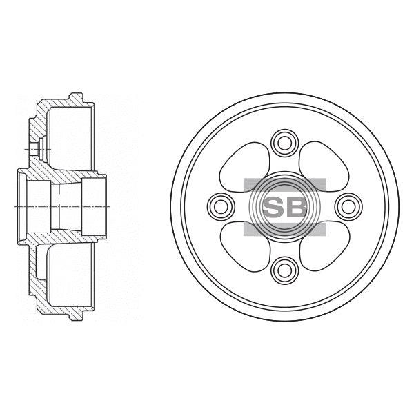 Sangsin SD3011 Bremstrommel hinten SD3011: Kaufen Sie zu einem guten Preis in Polen bei 2407.PL!