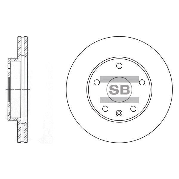 Sangsin SD3006 Тормозной диск передний вентилируемый SD3006: Отличная цена - Купить в Польше на 2407.PL!