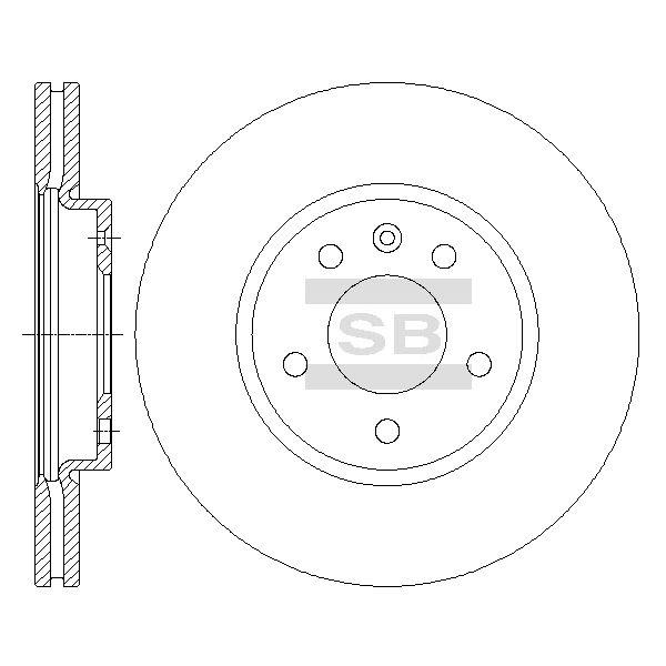 Sangsin SD3047 Тормозной диск передний вентилируемый SD3047: Отличная цена - Купить в Польше на 2407.PL!