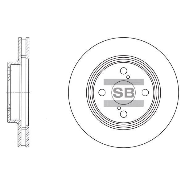 Sangsin SD4006 Тормозной диск передний вентилируемый SD4006: Отличная цена - Купить в Польше на 2407.PL!