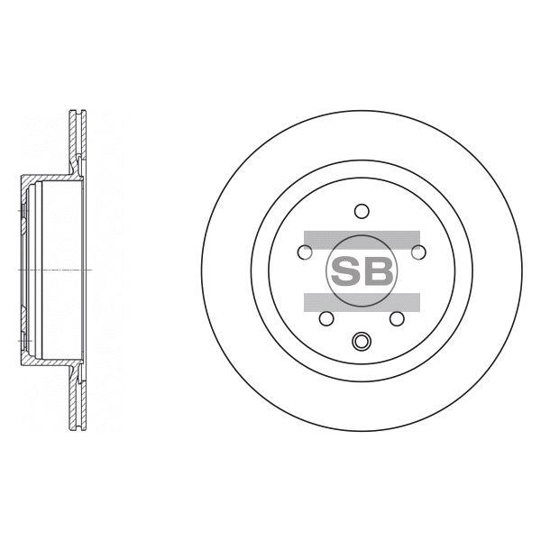 Sangsin SD4211 Тормозной диск задний вентилируемый SD4211: Отличная цена - Купить в Польше на 2407.PL!