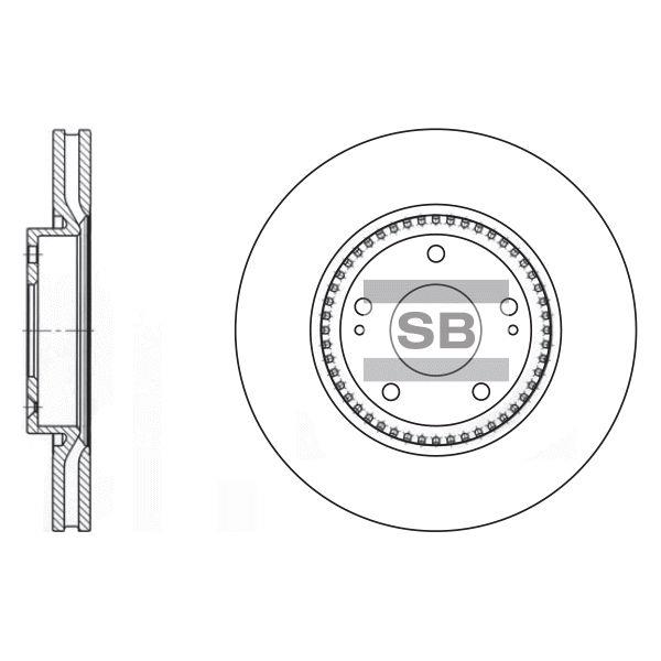 Sangsin SD1005 Тормозной диск передний вентилируемый SD1005: Купить в Польше - Отличная цена на 2407.PL!