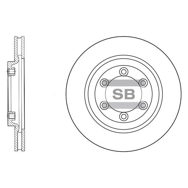 Sangsin SD3015 Тормозной диск передний вентилируемый SD3015: Отличная цена - Купить в Польше на 2407.PL!