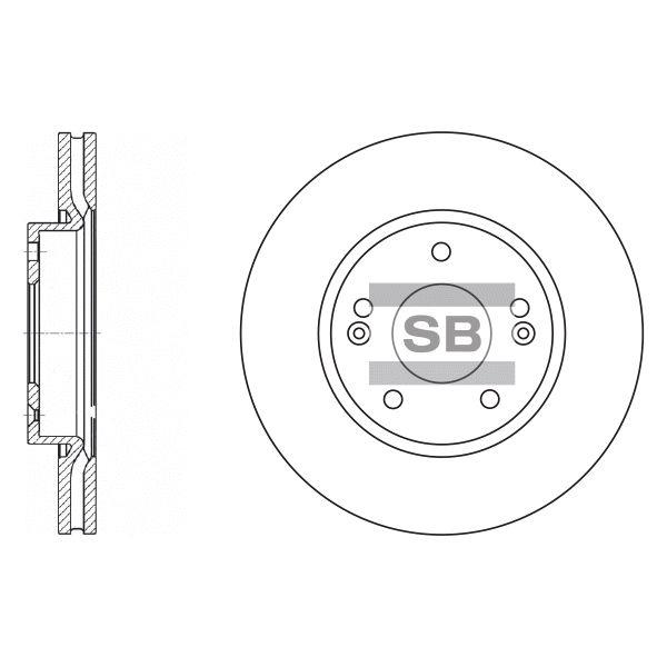 Sangsin SD1036 Тормозной диск передний вентилируемый SD1036: Отличная цена - Купить в Польше на 2407.PL!