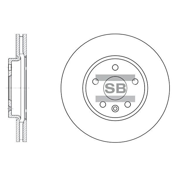 Sangsin SD3031 Тормозной диск передний вентилируемый SD3031: Отличная цена - Купить в Польше на 2407.PL!