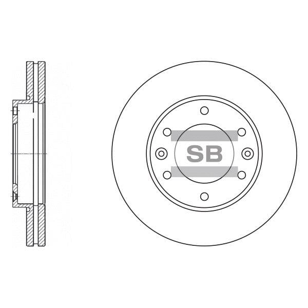 Sangsin SD1031 Тормозной диск передний вентилируемый SD1031: Отличная цена - Купить в Польше на 2407.PL!