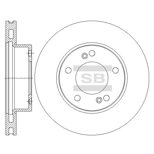 Sangsin SD3041 Тормозной диск передний вентилируемый SD3041: Отличная цена - Купить в Польше на 2407.PL!