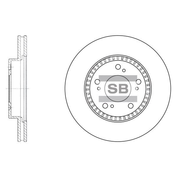 Sangsin SD4101 Диск гальмівний передній вентильований SD4101: Приваблива ціна - Купити у Польщі на 2407.PL!