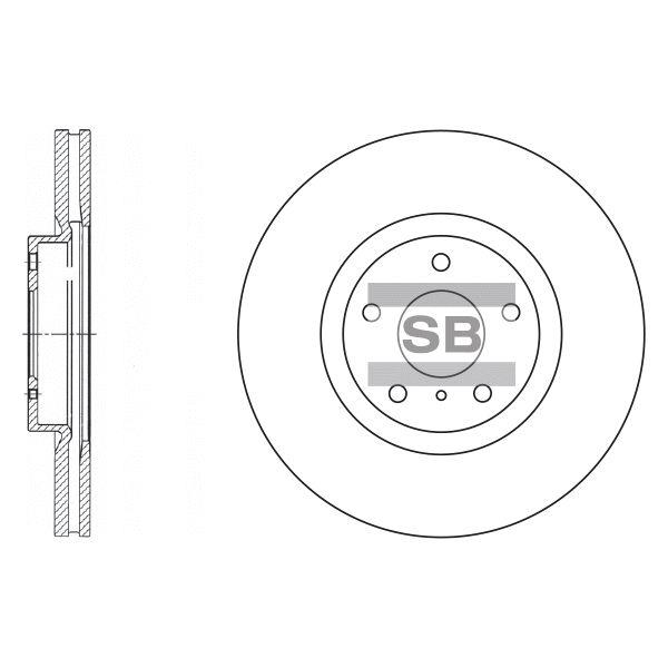 Sangsin SD4204 Тормозной диск передний вентилируемый SD4204: Купить в Польше - Отличная цена на 2407.PL!