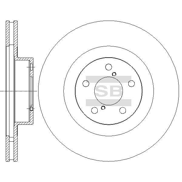 Sangsin SD4701 Front brake disc ventilated SD4701: Buy near me in Poland at 2407.PL - Good price!