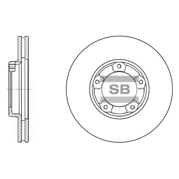 Sangsin SD4002 Тормозной диск передний вентилируемый SD4002: Отличная цена - Купить в Польше на 2407.PL!