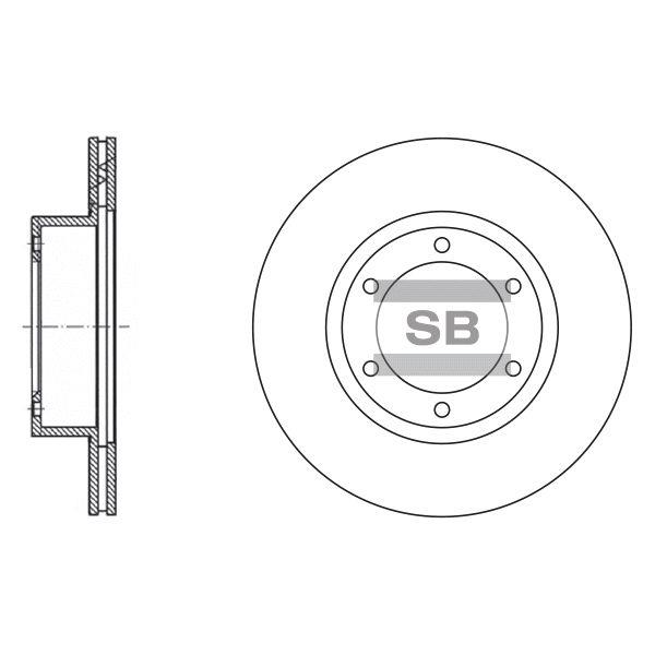 Sangsin SD4020 Тормозной диск передний вентилируемый SD4020: Отличная цена - Купить в Польше на 2407.PL!