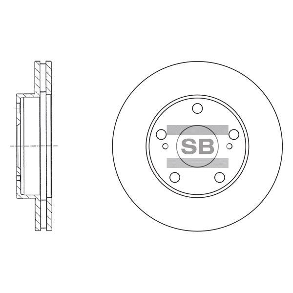 Sangsin SD4024 Innenbelüftete Bremsscheibe vorne SD4024: Kaufen Sie zu einem guten Preis in Polen bei 2407.PL!