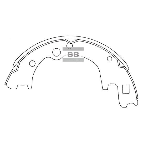 Sangsin SA045 Drum brake shoes rear, set SA045: Buy near me in Poland at 2407.PL - Good price!