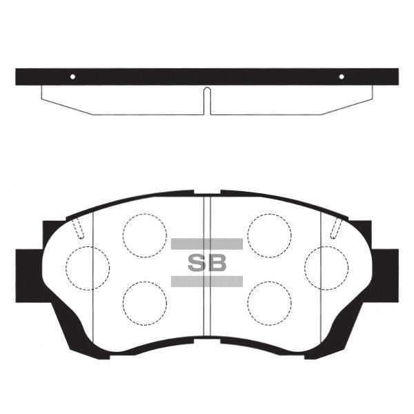 Sangsin SP1138 Тормозные колодки дисковые передние, комплект SP1138: Отличная цена - Купить в Польше на 2407.PL!