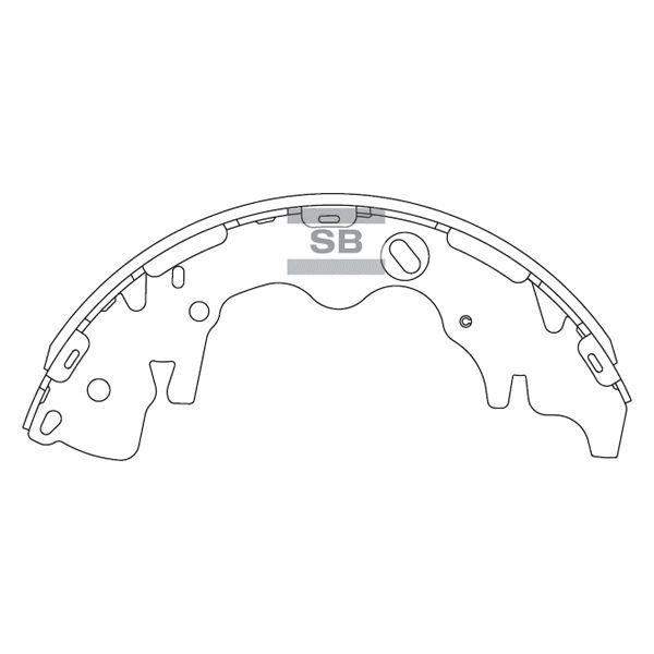 Sangsin SA141 Drum brake shoes rear, set SA141: Buy near me in Poland at 2407.PL - Good price!