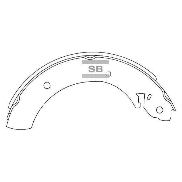 Sangsin SA072-GR Drum brake shoes rear, set SA072GR: Buy near me at 2407.PL in Poland at an Affordable price!