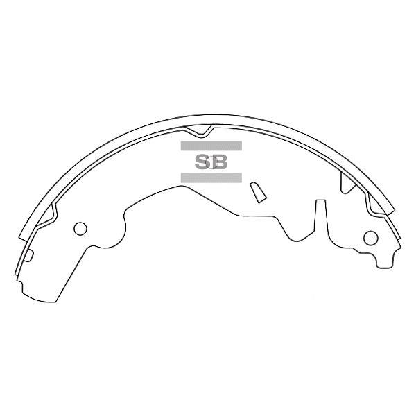 Sangsin SA070 Drum brake shoes rear, set SA070: Buy near me in Poland at 2407.PL - Good price!