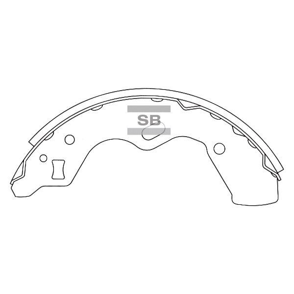Sangsin SA067 Drum brake shoes rear, set SA067: Buy near me in Poland at 2407.PL - Good price!
