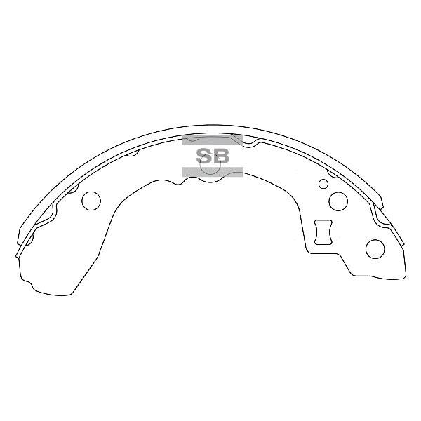 Sangsin SA052 Колодки гальмівні барабанні задні, комплект SA052: Приваблива ціна - Купити у Польщі на 2407.PL!
