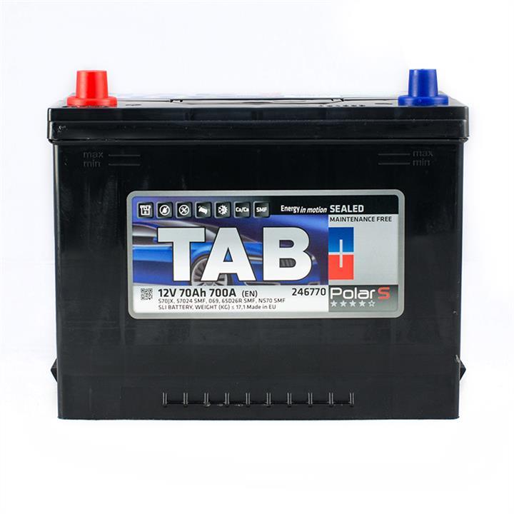 TAB 246770 Battery Tab Polar S 12V 70AH 700A(EN) L+ 246770: Buy near me in Poland at 2407.PL - Good price!