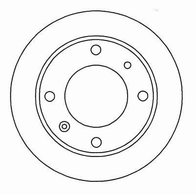 Alanko 305520 Rear brake disc, non-ventilated 305520: Buy near me at 2407.PL in Poland at an Affordable price!