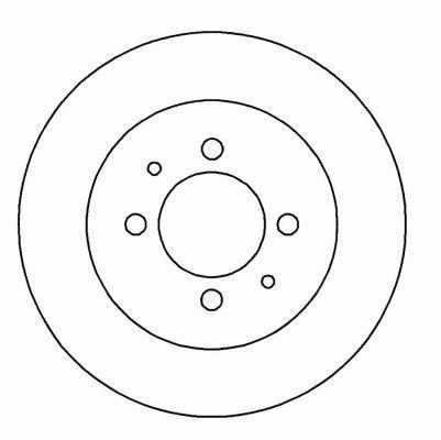 Alanko 305428 Rear brake disc, non-ventilated 305428: Buy near me in Poland at 2407.PL - Good price!