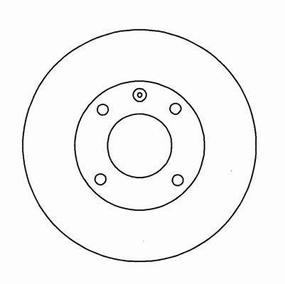 Alanko 304879 Unventilated front brake disc 304879: Buy near me in Poland at 2407.PL - Good price!