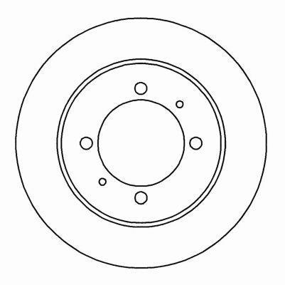 Alanko 304534 Rear brake disc, non-ventilated 304534: Buy near me in Poland at 2407.PL - Good price!