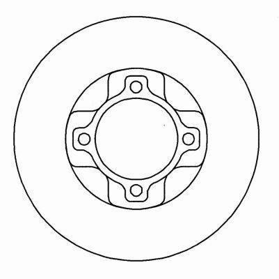 Alanko 304415 Rear brake disc, non-ventilated 304415: Buy near me at 2407.PL in Poland at an Affordable price!