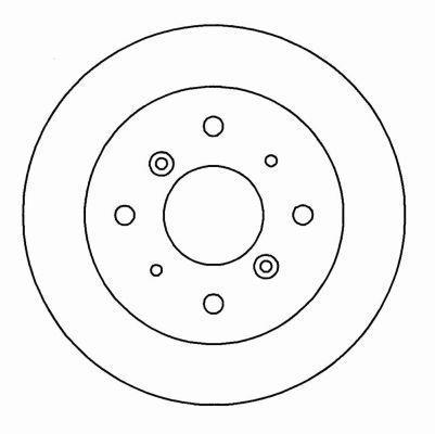 Alanko 303641 Rear brake disc, non-ventilated 303641: Buy near me at 2407.PL in Poland at an Affordable price!