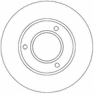 Alanko 303564 Unventilated front brake disc 303564: Buy near me in Poland at 2407.PL - Good price!