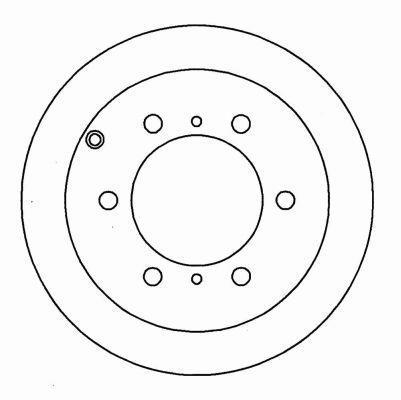 Alanko 305597 Rear brake disc, non-ventilated 305597: Buy near me at 2407.PL in Poland at an Affordable price!