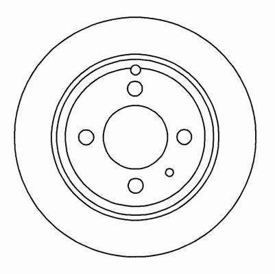 Alanko 304850 Rear brake disc, non-ventilated 304850: Buy near me in Poland at 2407.PL - Good price!