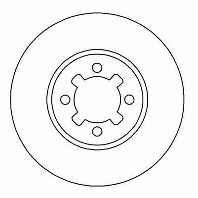 Alanko 303722 Unventilated front brake disc 303722: Buy near me in Poland at 2407.PL - Good price!