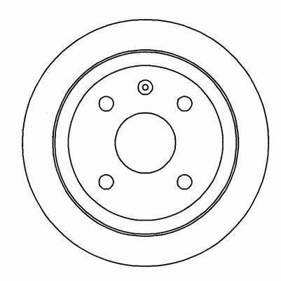 Alanko 304372 Rear brake disc, non-ventilated 304372: Buy near me in Poland at 2407.PL - Good price!