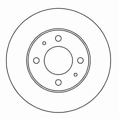 Alanko 304140 Unventilated front brake disc 304140: Buy near me in Poland at 2407.PL - Good price!