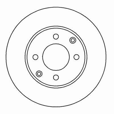 Alanko 304777 Unventilated front brake disc 304777: Buy near me in Poland at 2407.PL - Good price!
