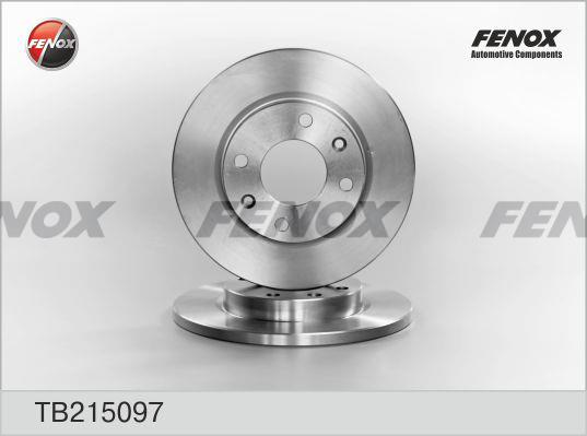 Fenox TB215097 Unventilated front brake disc TB215097: Buy near me in Poland at 2407.PL - Good price!