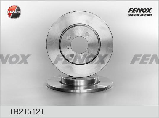 Fenox TB215121 Unventilated front brake disc TB215121: Buy near me at 2407.PL in Poland at an Affordable price!