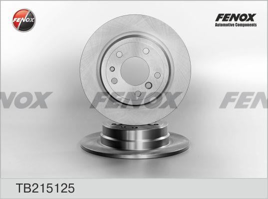 Fenox TB215125 Тормозной диск задний невентилируемый TB215125: Отличная цена - Купить в Польше на 2407.PL!